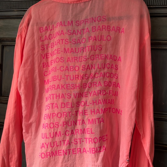 Sundry Destination Cotton Pink Shirt Size 3 (L) - Picture 7 of 8